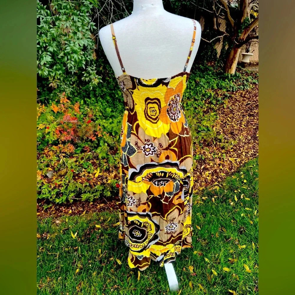 SPEED CONTROL - YELLOW & BROWN SPRING SUN DRESS ๐ - Picture 8 of 8